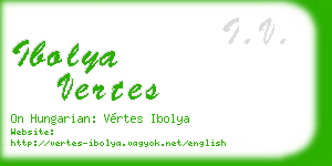 ibolya vertes business card